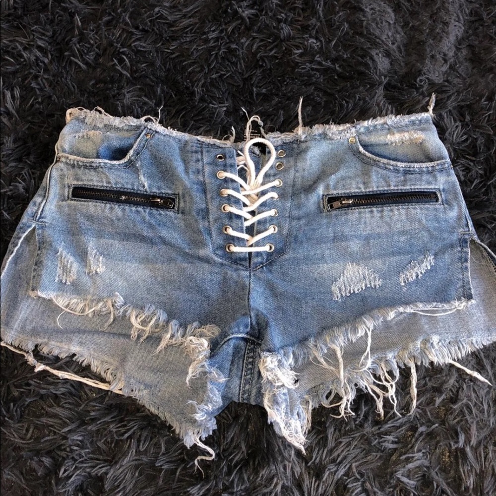 Tie up shorts